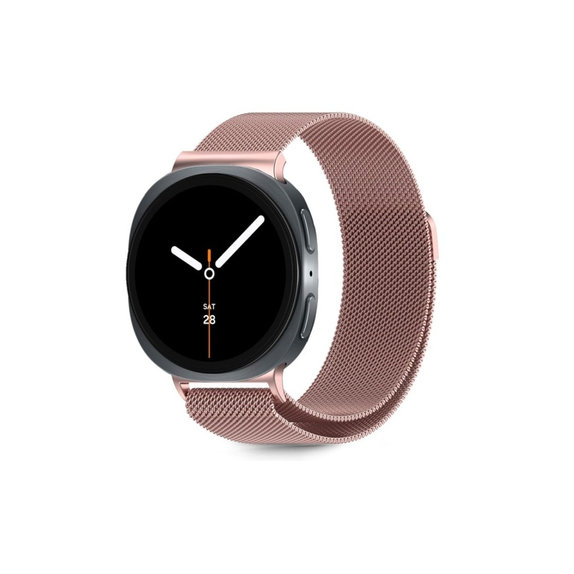 Pašček Milaneseband za Samsung Watch 8 / 9 / Classic (40 / 44 / 46 mm), Rose Gold, Tech-Protect