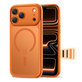 Ovitek MagPeak MagSafe CC za iPhone 17 Pro Max, Matte Cosmic Orange, Tech-Protect