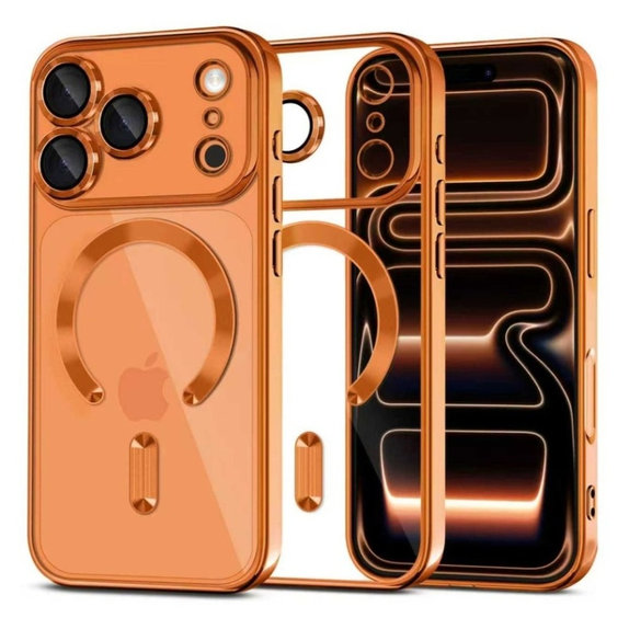 Ovitek MagFlex MagSafe za iPhone 17 Pro, Shiny Cosmic Orange, Tech-Protect