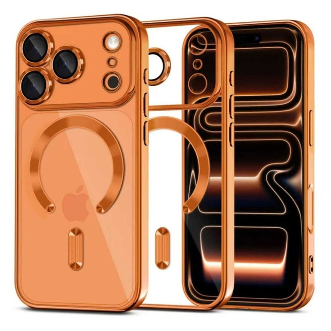 Ovitek MagFlex MagSafe za iPhone 17 Pro Max, Shiny Cosmic Orange, Tech-Protect