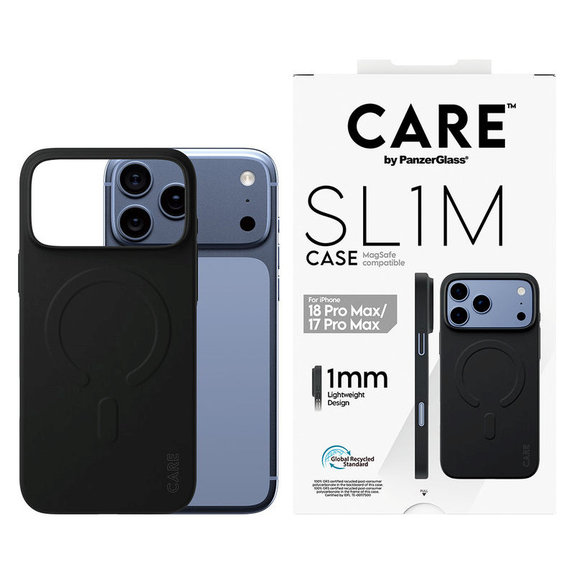 Ovitek SL1M z MagSAFE za iPhone 18 Pro Max/17 Pro Max/16e, Črna, PanzerGlass