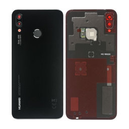 Huawei P20 Lite - Pokrov baterije + čitalec prstnih odtisov (Midnight Black) - 02351VPT, 02351VNT Genuine Service Pack