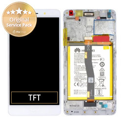 Huawei Honor 6X - LCD zaslon + steklo na dotik + okvir + baterija (Gold, Silver) - 02351ADQ Genuine Service Pack