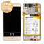 Huawei P10 Lite - LCD zaslon + steklo na dotik + okvir + baterija (Platinum Gold) - 02351FSN Genuine Service Pack