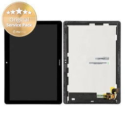 Huawei MediaPad T3 10 - LCD zaslon + steklo na dotik + okvir (Space Gray) - 02351SYF, 02351JGD, 02351JGC Genuine Service Pack