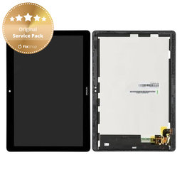 Huawei MediaPad T3 10 - LCD zaslon + steklo na dotik + okvir (Space Gray) - 02351SYF, 02351JGD, 02351JGC Genuine Service Pack