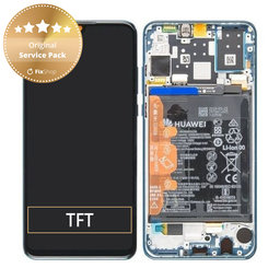 Huawei P30 Lite - LCD zaslon + steklo na dotik + okvir + baterija (Peacock Blue) - 02352RQA Genuine Service Pack