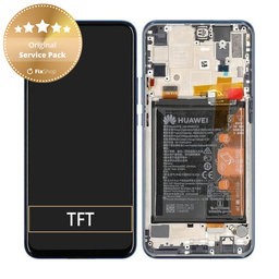 Huawei P Smart Z, Y9 Prime (2019) - LCD zaslon + steklo na dotik + okvir + baterija (Sapphire Blue) - 02352RXU Genuine Service Pack