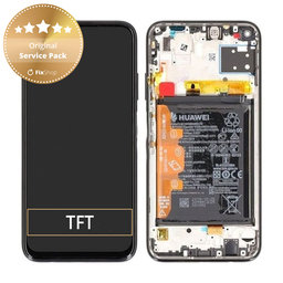 Huawei P40 Lite - LCD zaslon + steklo na dotik + okvir + baterija (Breathing Crystal) - 02353KFV Genuine Service Pack