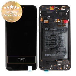 Huawei Honor 9X Lite - LCD zaslon + steklo na dotik + okvir + baterija (Midnight Black) - 02353QJJ Genuine Service Pack