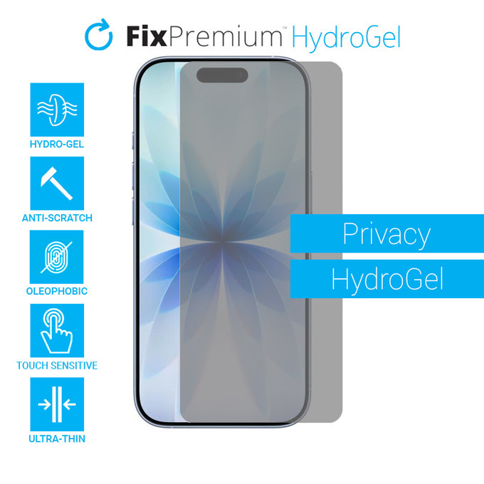 FixPremium - Privacy Screen Protector za Apple iPhone 17