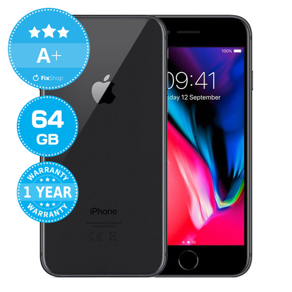Apple iPhone 8 Space Gray 64GB A+ Prenovljen