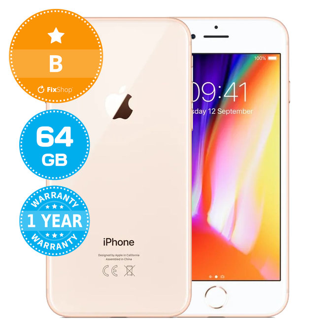 Apple iPhone 8 Gold 64GB B Prenovljen