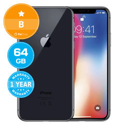 Apple iPhone X Space Gray 64GB B Prenovljen