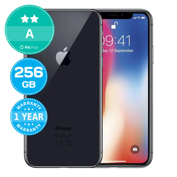 Apple iPhone X Space Gray 256GB A Prenovljen