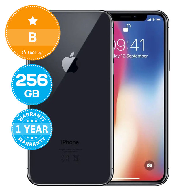 Apple iPhone X Space Gray 256GB B Prenovljen