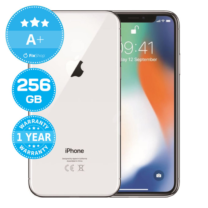 Apple iPhone X Silver 256GB A+ Prenovljen