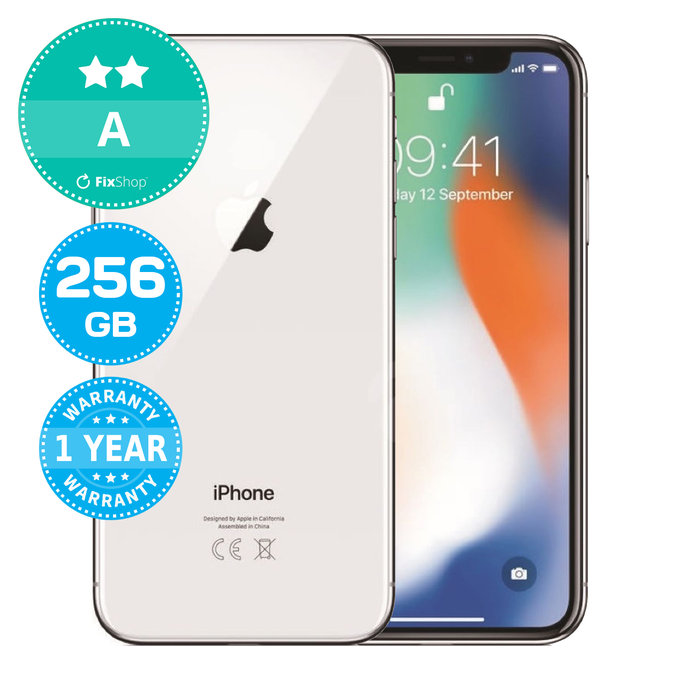 Apple iPhone X Silver 256GB A Prenovljen