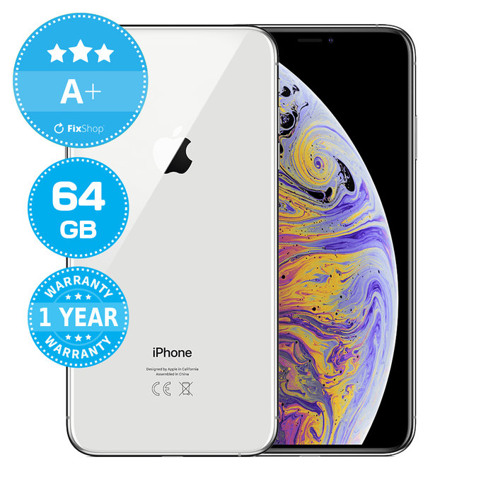 Apple iPhone XS Max Silver 64GB A+ Prenovljen