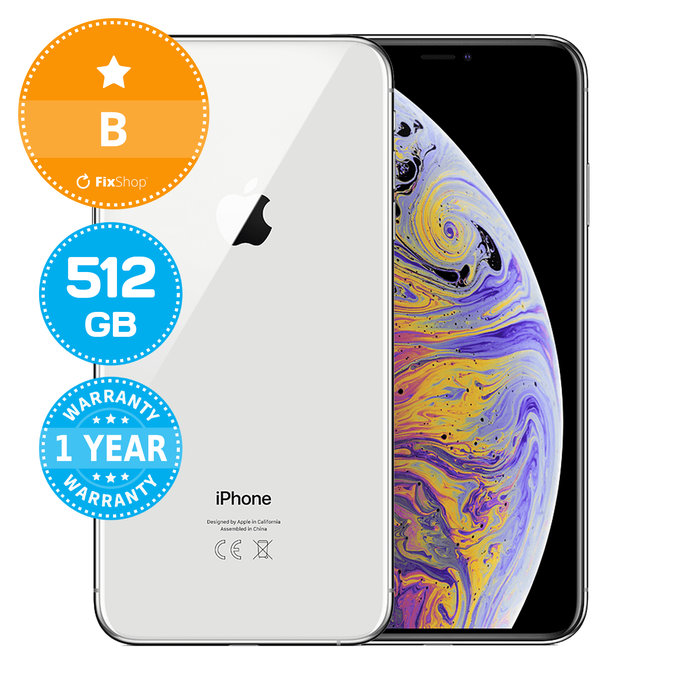 Apple iPhone XS Max Silver 512GB B Prenovljen