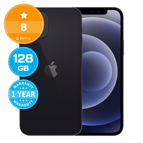 Apple iPhone 12 Black 128GB B Prenovljen