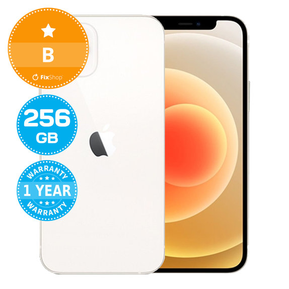 Apple iPhone 12 White 256GB B Prenovljen