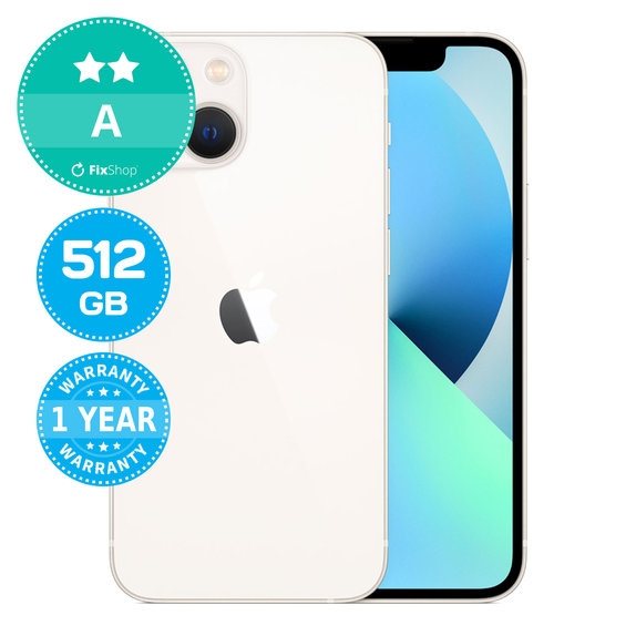Apple iPhone 13 Mini Starlight 512GB A Prenovljen