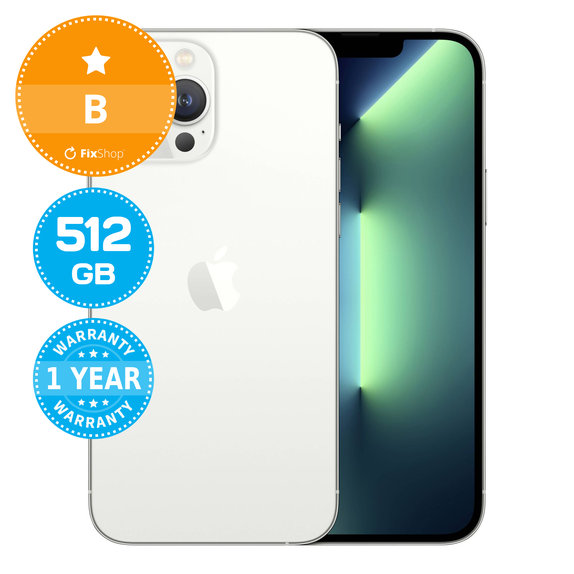Apple iPhone 13 Pro Max Silver 512GB B Prenovljen
