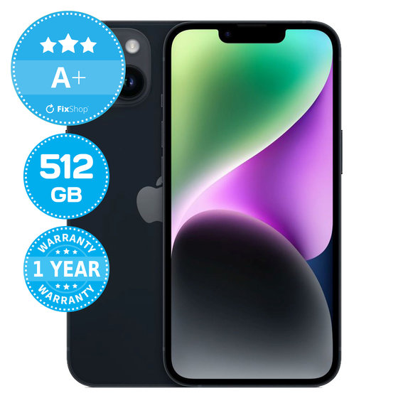 Apple iPhone 14 Midnight 512GB A+ Prenovljen