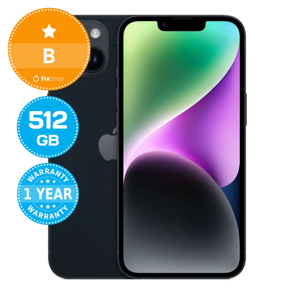 Apple iPhone 14 Midnight 512GB B Prenovljen