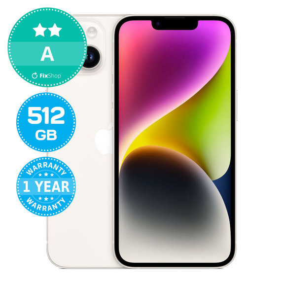Apple iPhone 14 Starlight 512GB A Prenovljen