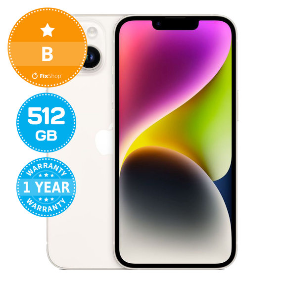 Apple iPhone 14 Starlight 512GB B Prenovljen