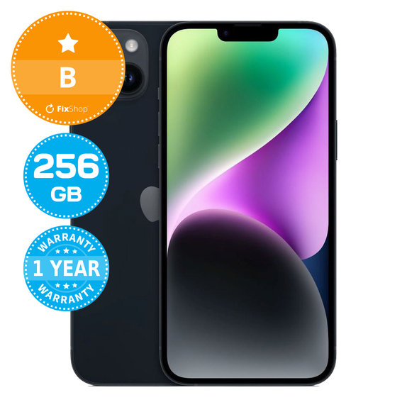 Apple iPhone 14 Plus Midnight 256GB B Prenovljen