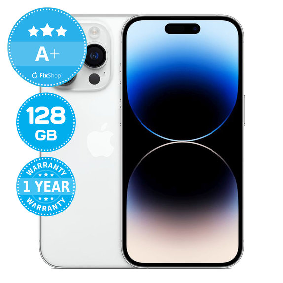 Apple iPhone 14 Pro Silver 128GB A+ Prenovljen