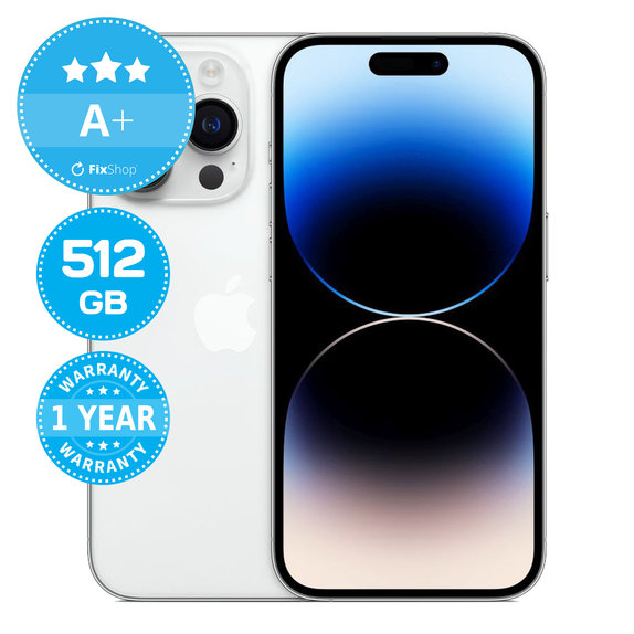 Apple iPhone 14 Pro Silver 512GB A+ Prenovljen