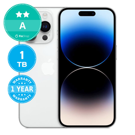 Apple iPhone 14 Pro Silver 1TB A Prenovljen