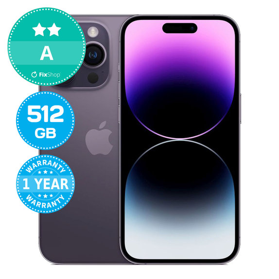 Apple iPhone 14 Pro Deep Purple 512GB A Prenovljen