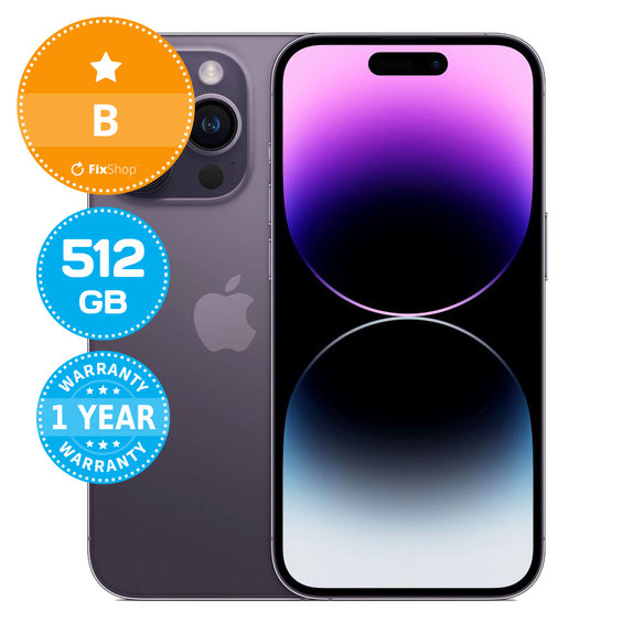 Apple iPhone 14 Pro Deep Purple 512GB B Prenovljen