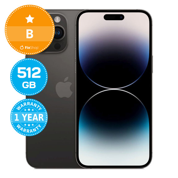 Apple iPhone 14 Pro Max Space Black 512GB B Prenovljen