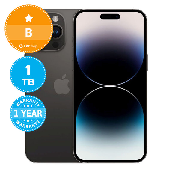 Apple iPhone 14 Pro Max Space Black 1TB B Prenovljen