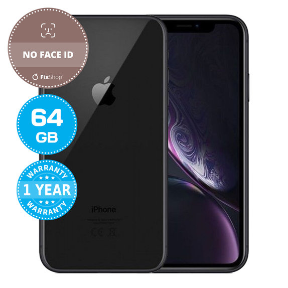 Apple iPhone XR Black 64GB (No Face ID) Prenovljen