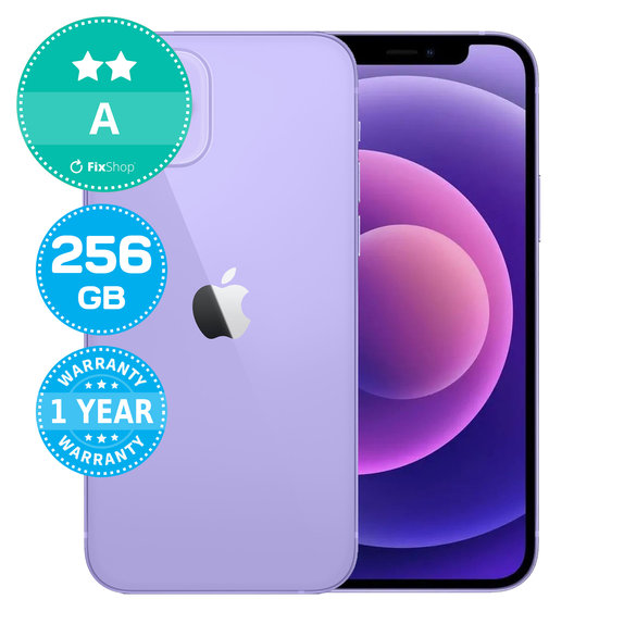 Apple iPhone 12 Purple 256GB A Prenovljen