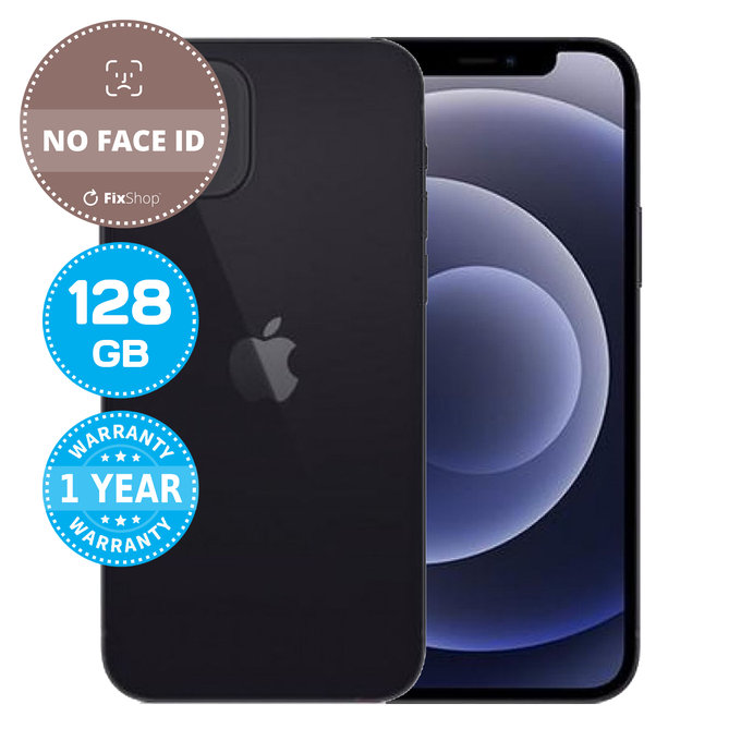 Apple iPhone 12 Black 128GB (No Face ID) Prenovljen