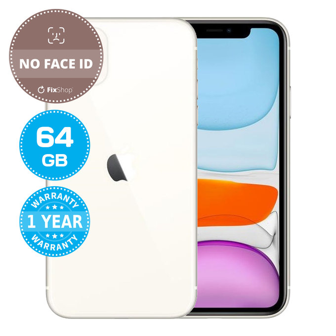 Apple iPhone 11 White 64GB (No Face ID) Prenovljen