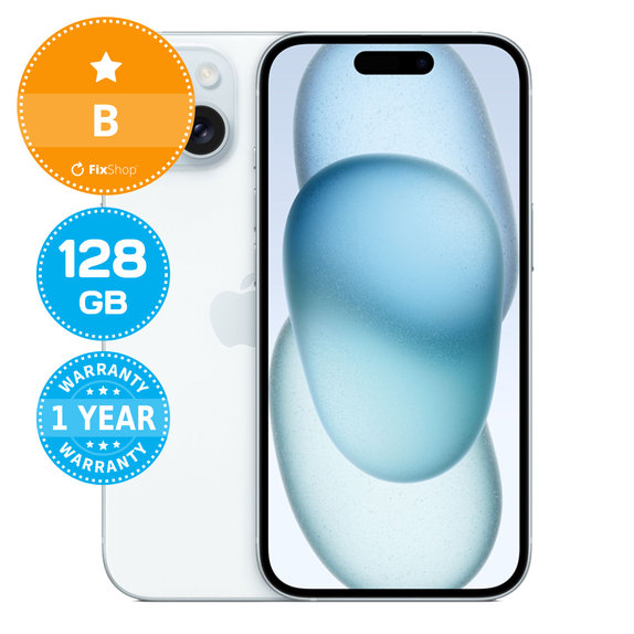 Apple iPhone 15 Blue 128GB B Prenovljen