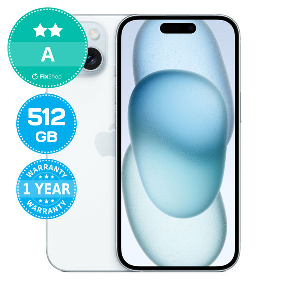 Apple iPhone 15 Blue 512GB A Prenovljen