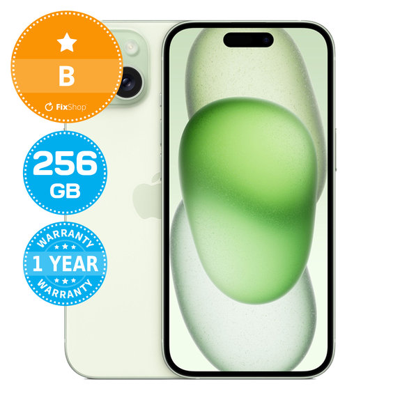 Apple iPhone 15 Green 256GB B Prenovljen