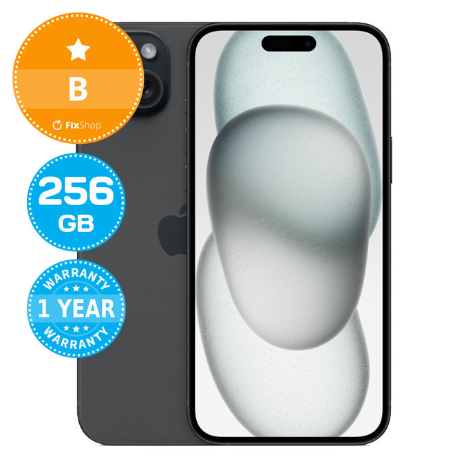 Apple iPhone 15 Plus Black 256GB B Prenovljen