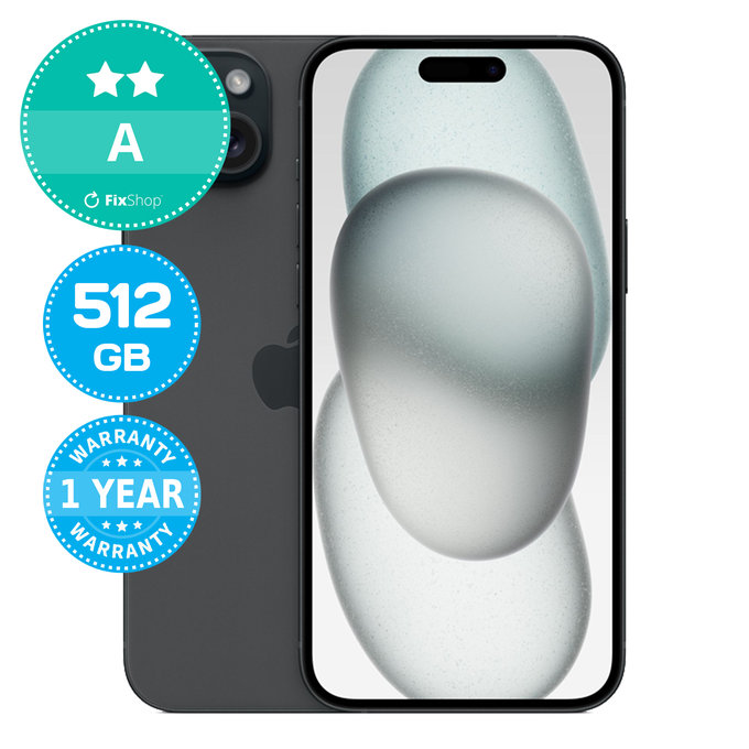 Apple iPhone 15 Plus Black 512GB A Prenovljen