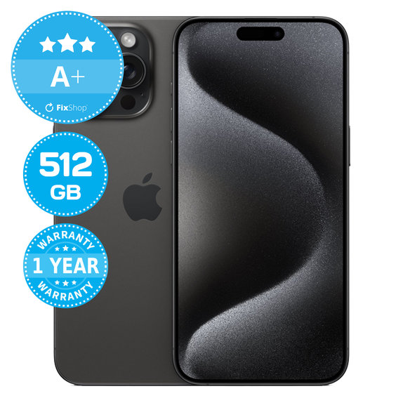 Apple iPhone 15 Pro Max Black Titanium 512GB A+ Prenovljen
